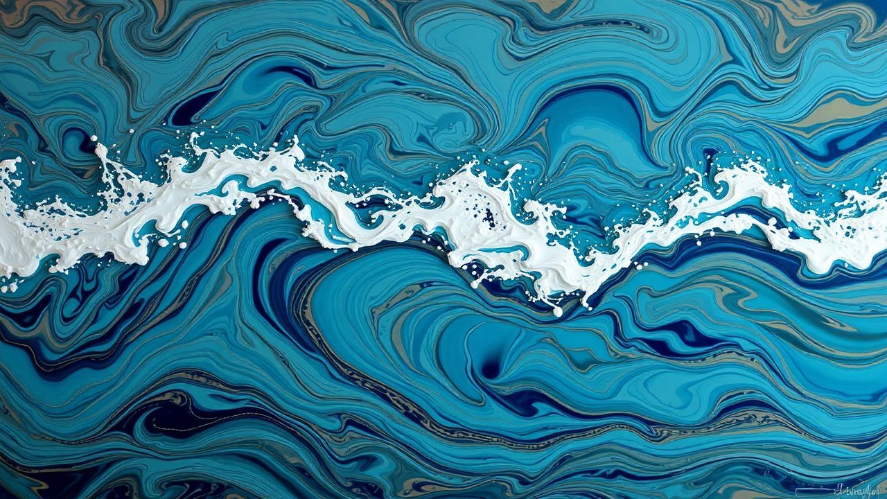 Chromatic Resin Art Ocean