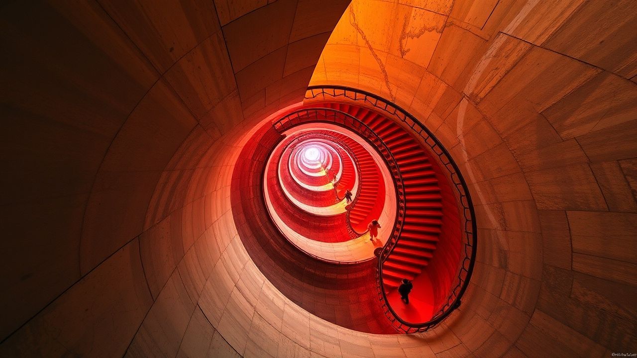 Surreal Infinite Stairs Impossible