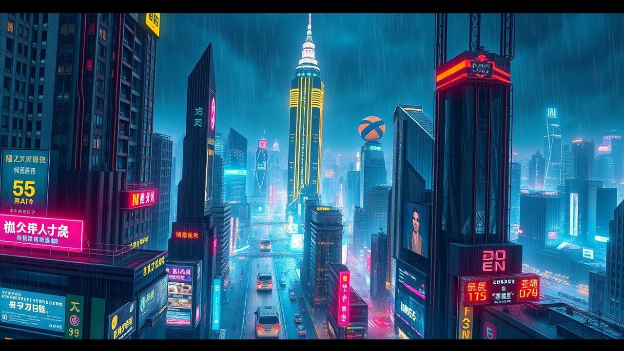 Chromatic Cyberpunk Megacity Endless Neon Dreams