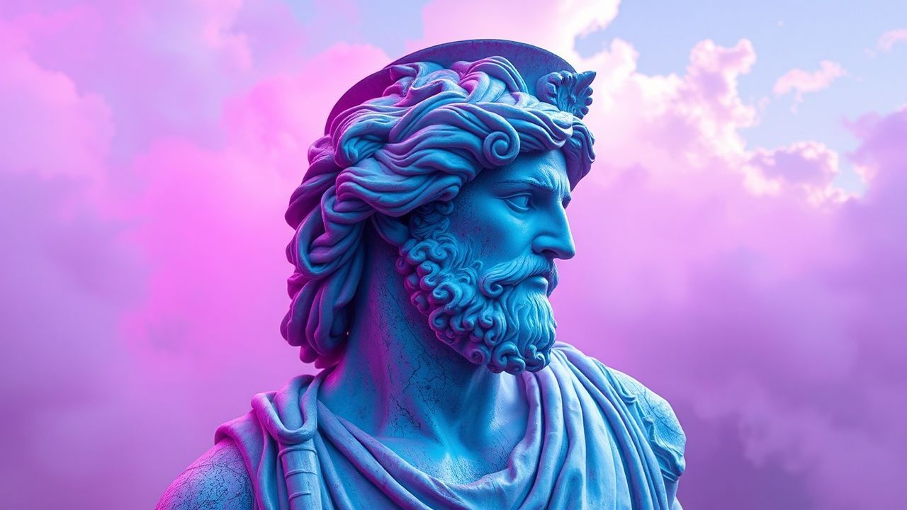 Retro Greek Statue Glitch