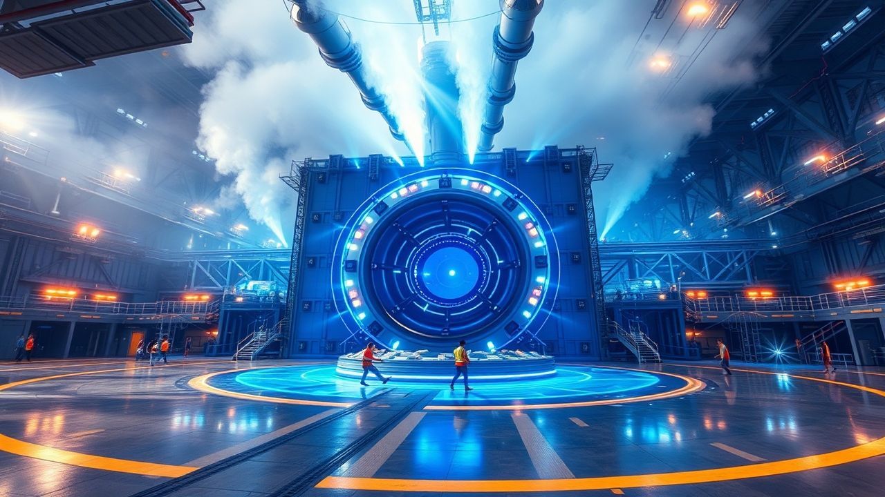 Futuristic Fusion Reactor Core Glow