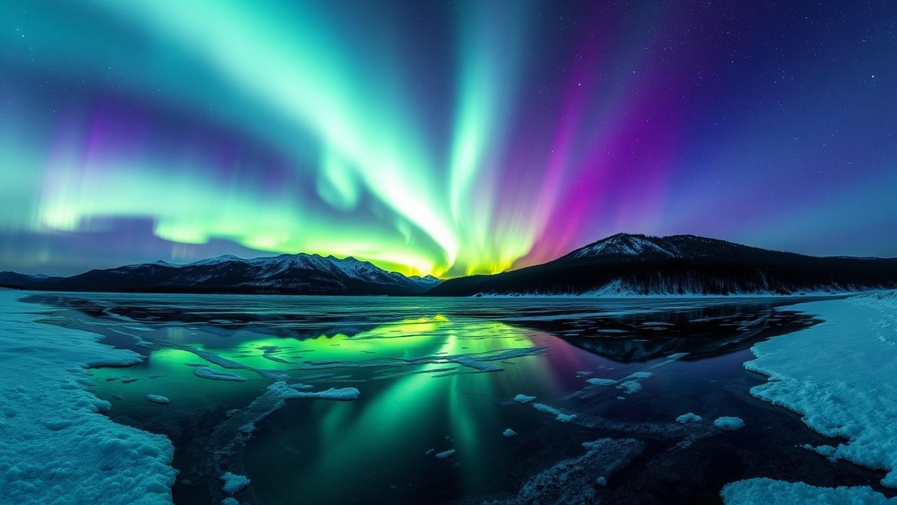 Pristine Aurora Borealis Green Frozen