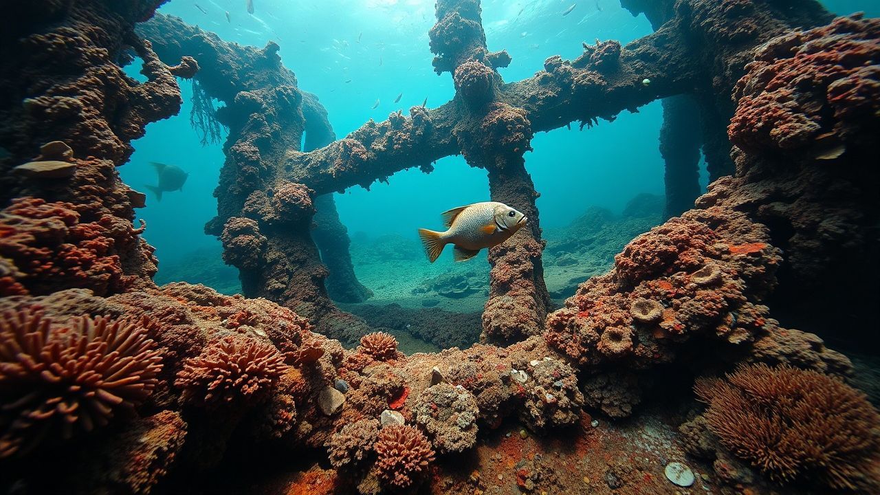 Deep Shipwreck Coral Encrusted