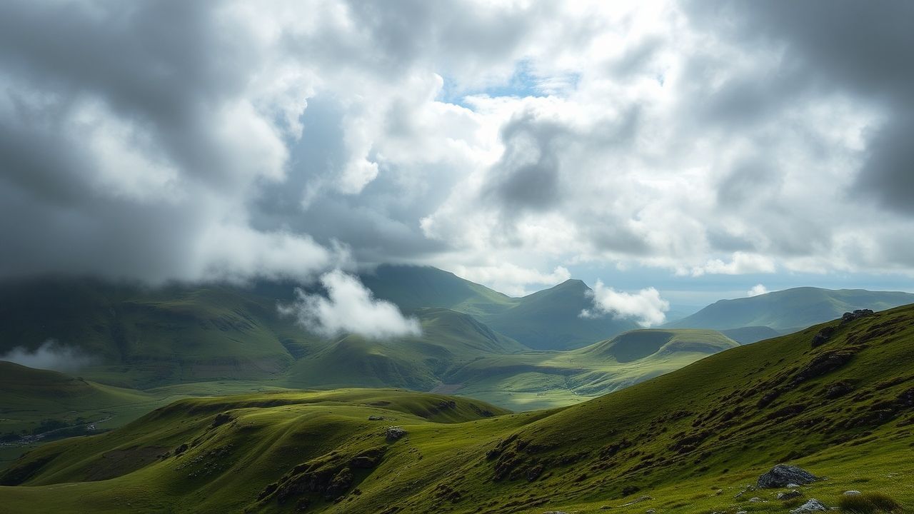 Verdant Scottish Highlands Rolling Drama