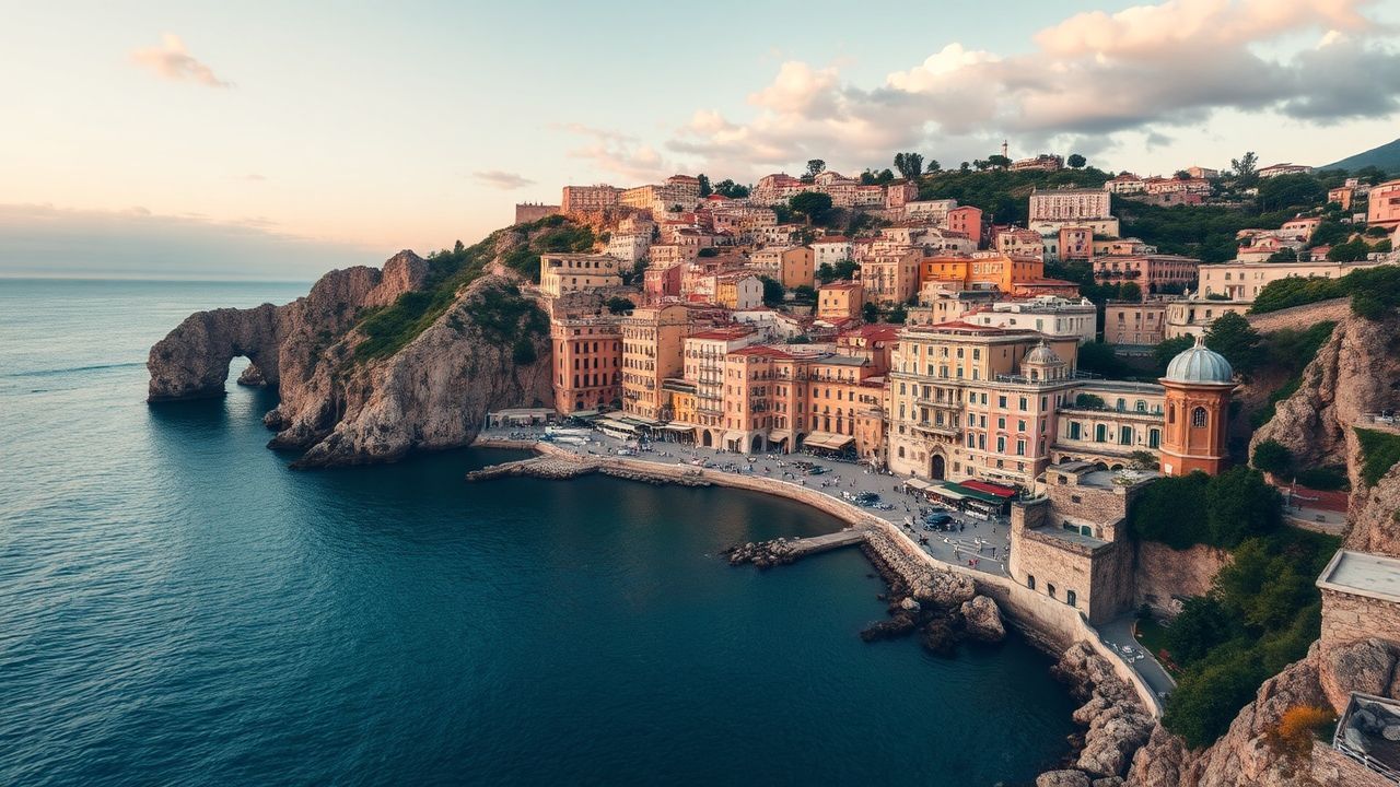 Coastal Amalfi Coast Coast Colorful Drama