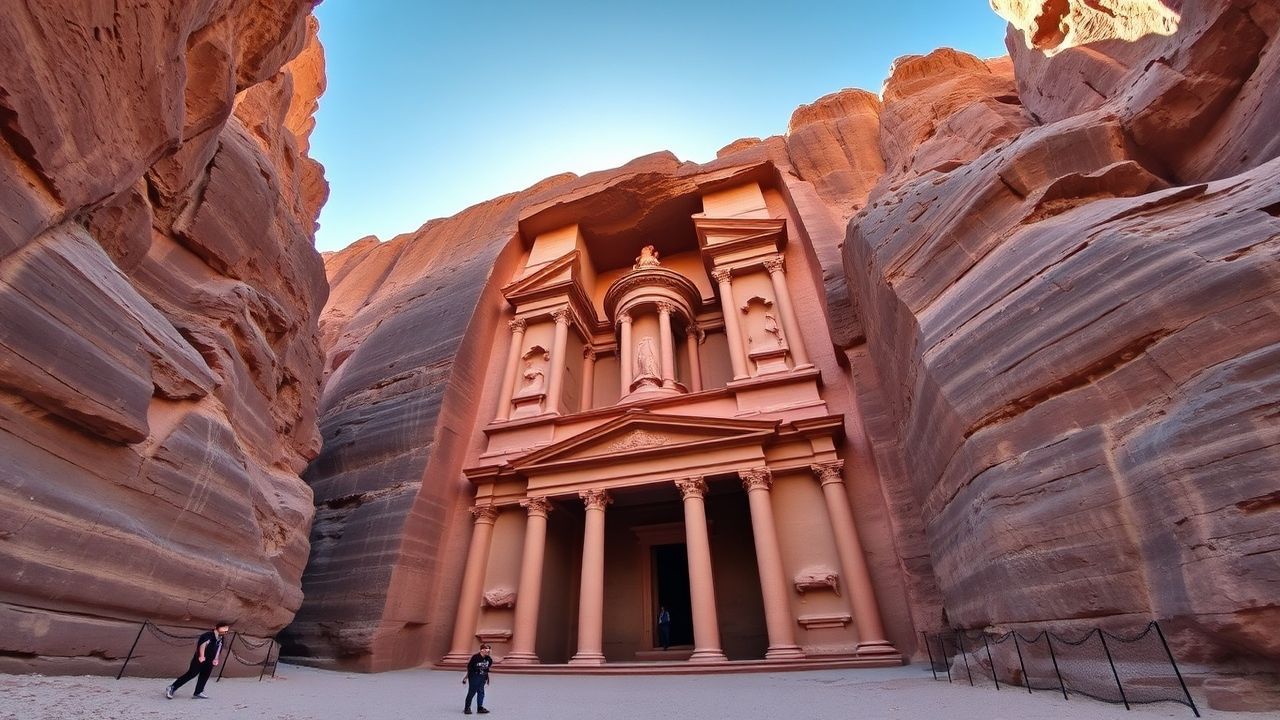 Magnificent Petra Treasury Carved Ruins