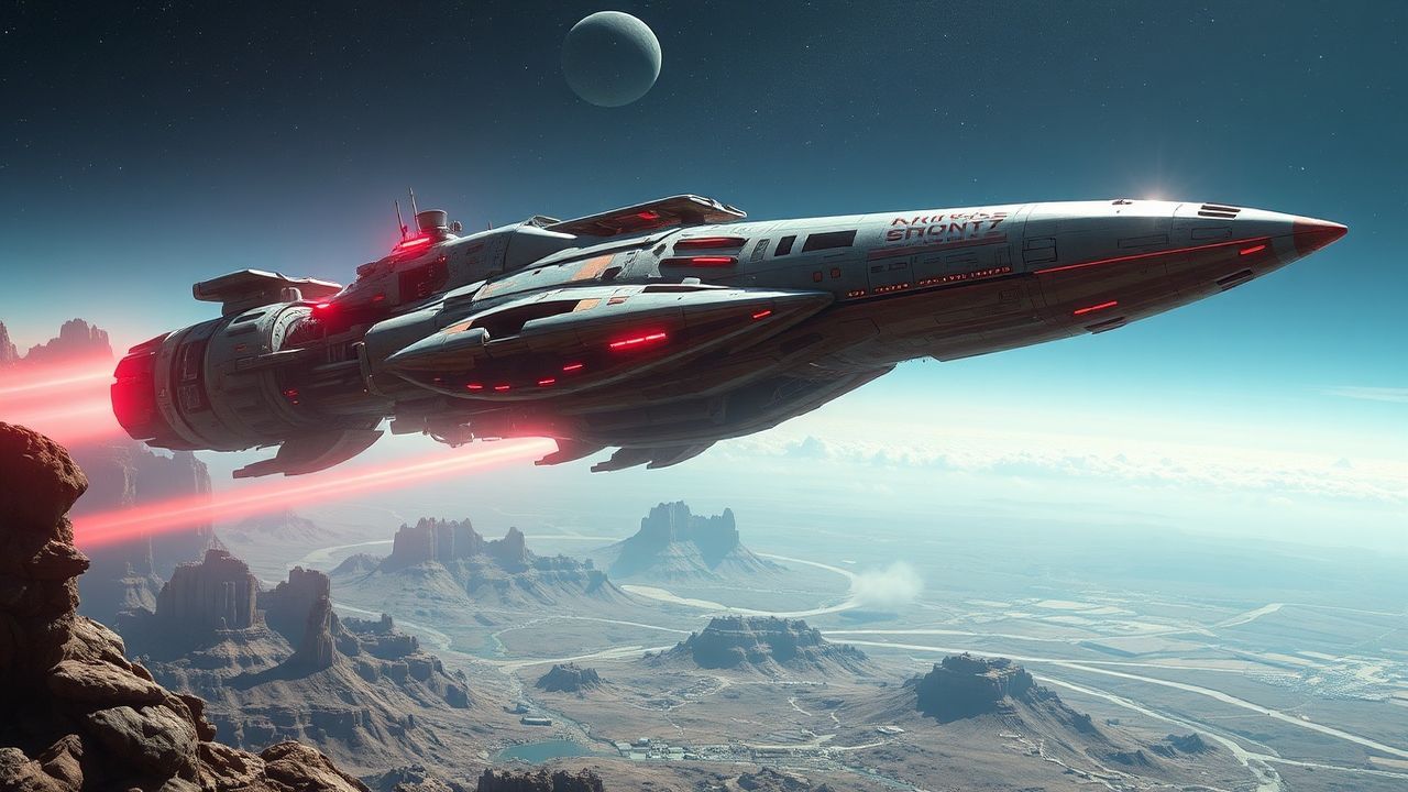 Monumental Bioship Organic Spacecraft