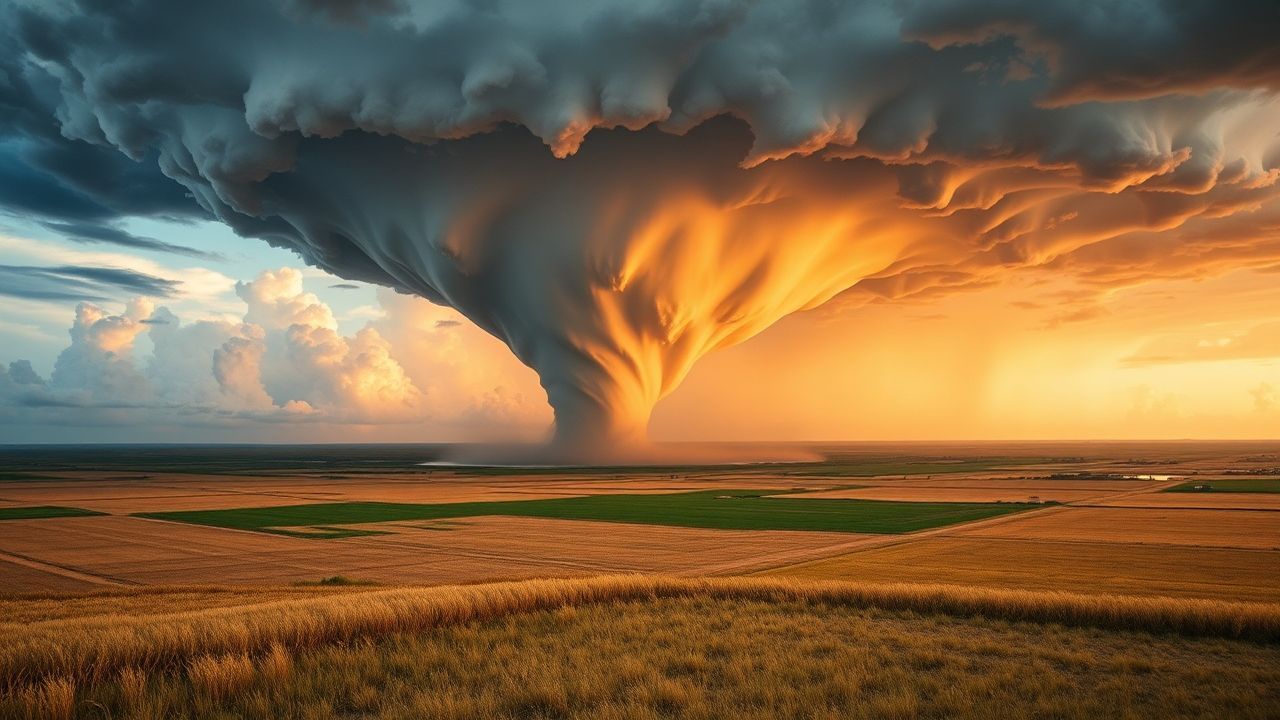 Glorious Tornado Supercell Structure Drama