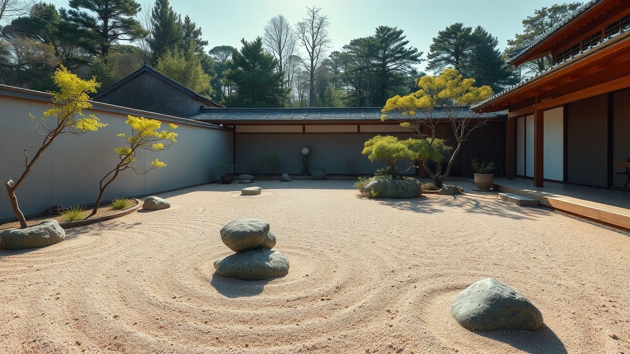 Peaceful Japan Zen Garden Serenity