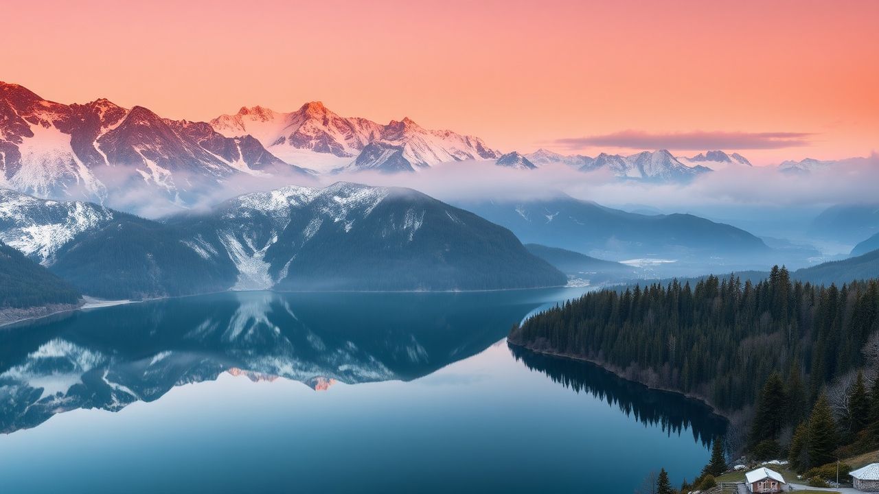Glorious Mountain Lake Mirror Reflections