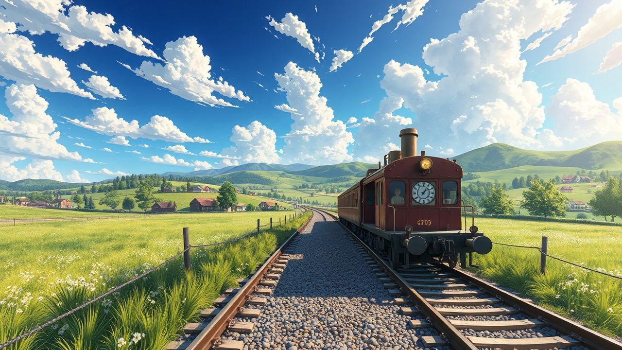 Enchanting Studio Ghibli Countryside in Summer