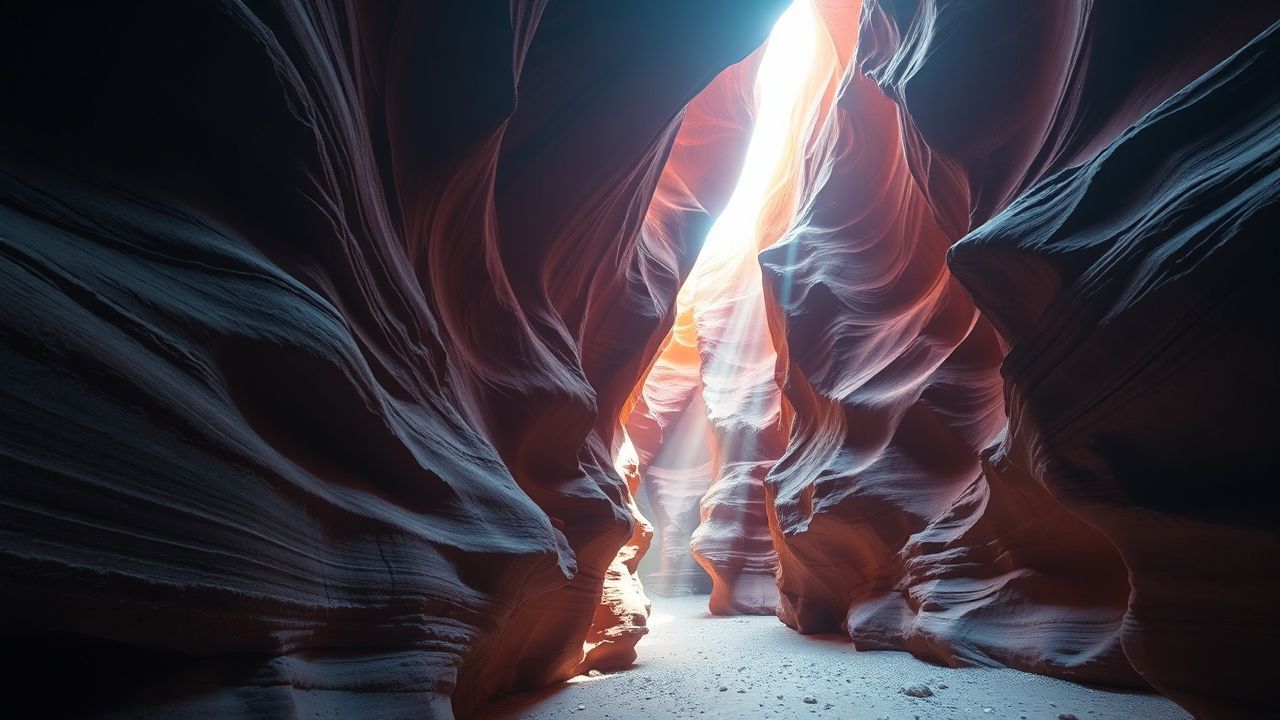 Glorious Slot Canyon Narrow Glow