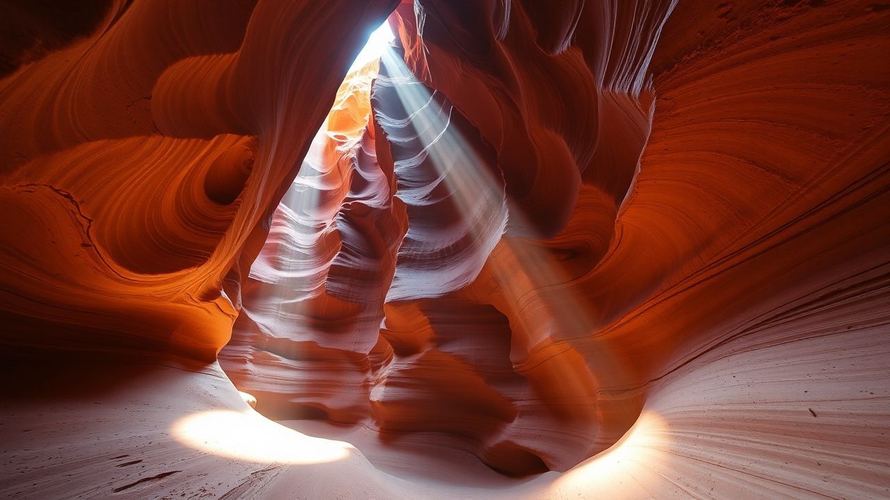 Stunning Slot Canyon Narrow Glow