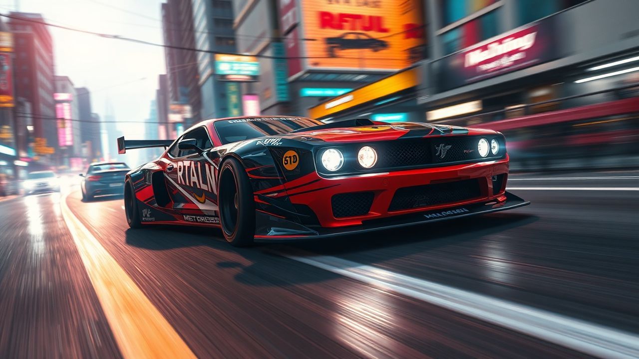 Luminous Street Race Modified Neon Dreams