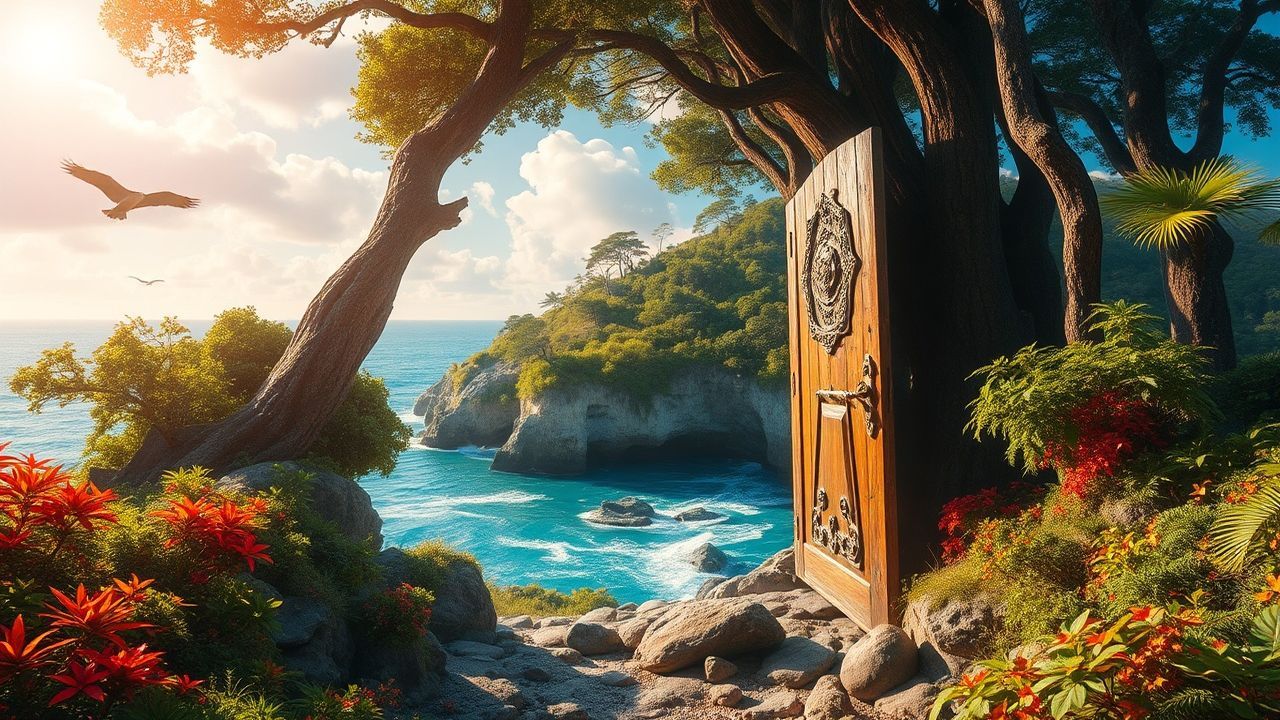 Surreal Door Ocean Opening
