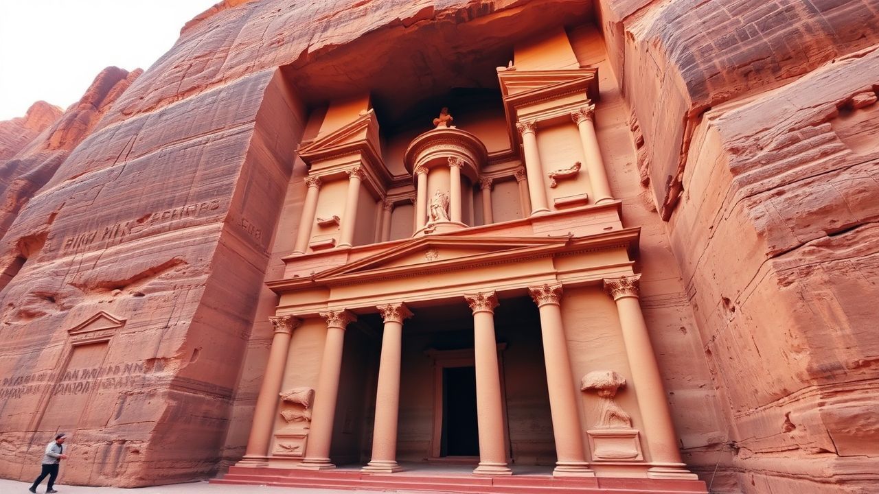 Grand Petra Treasury Carved Ruins