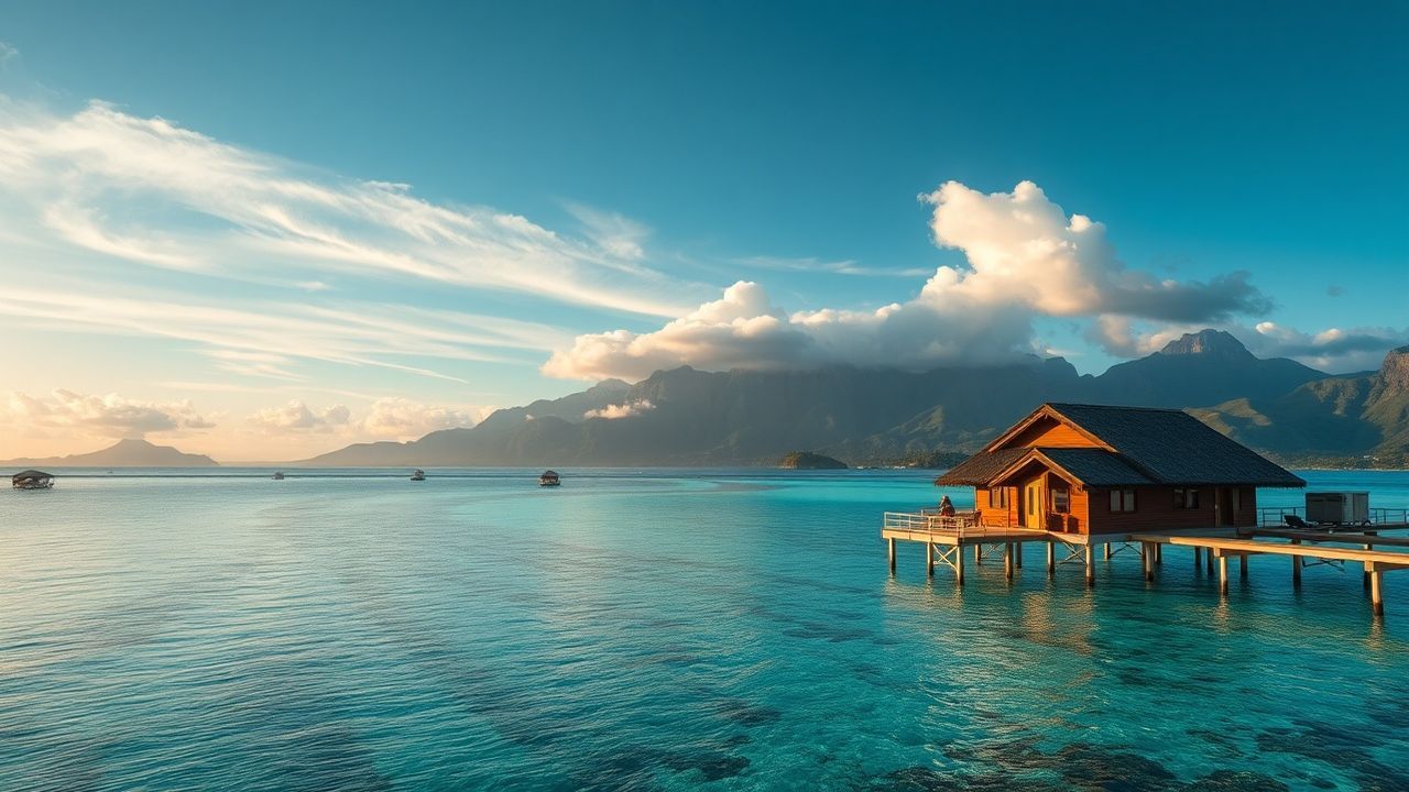 Lush Tahiti Overwater Bungalow