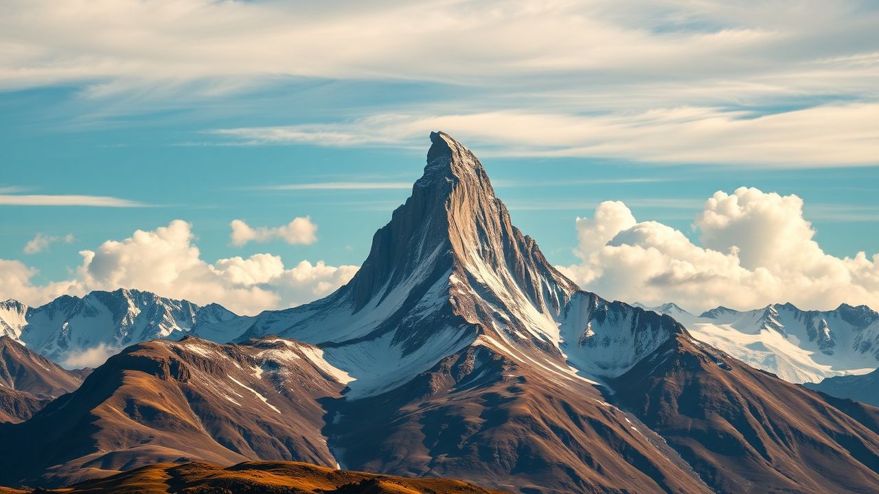 Radiant Matterhorn Pyramid Peak Drama