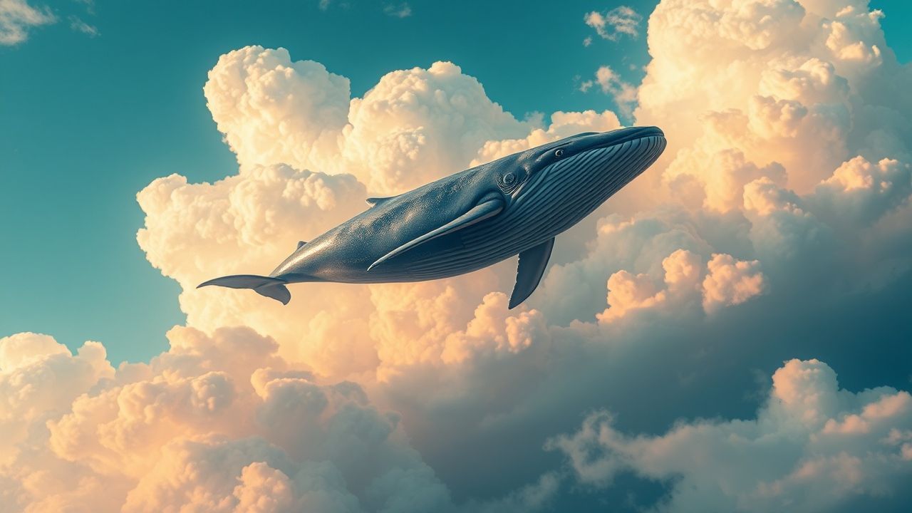 Otherworldly Whale Flying City