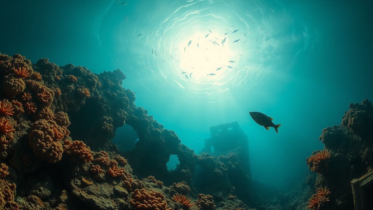 Luminous Shipwreck Coral Encrusted
