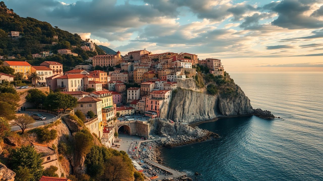 Picturesque Amalfi Coast Coast Colorful Drama