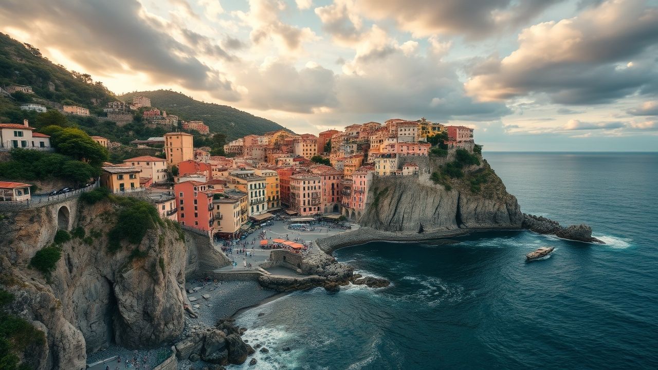 Picturesque Amalfi Coast Coast Colorful Drama