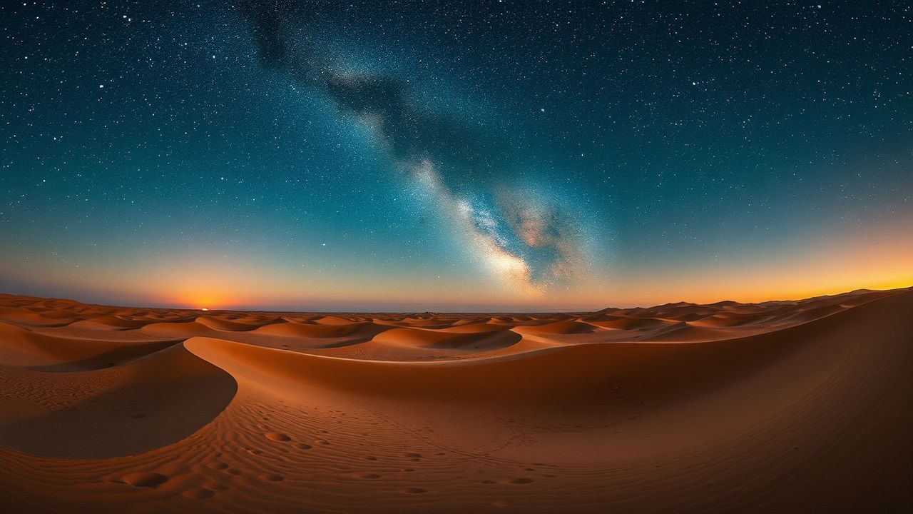 Pristine Desert Milky Way by Night