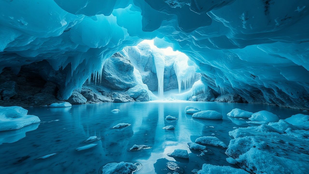 Wild Ice Cave Interior Crystal