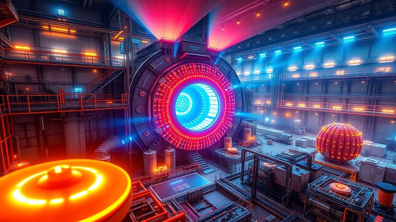 Advanced Fusion Reactor Core Glow