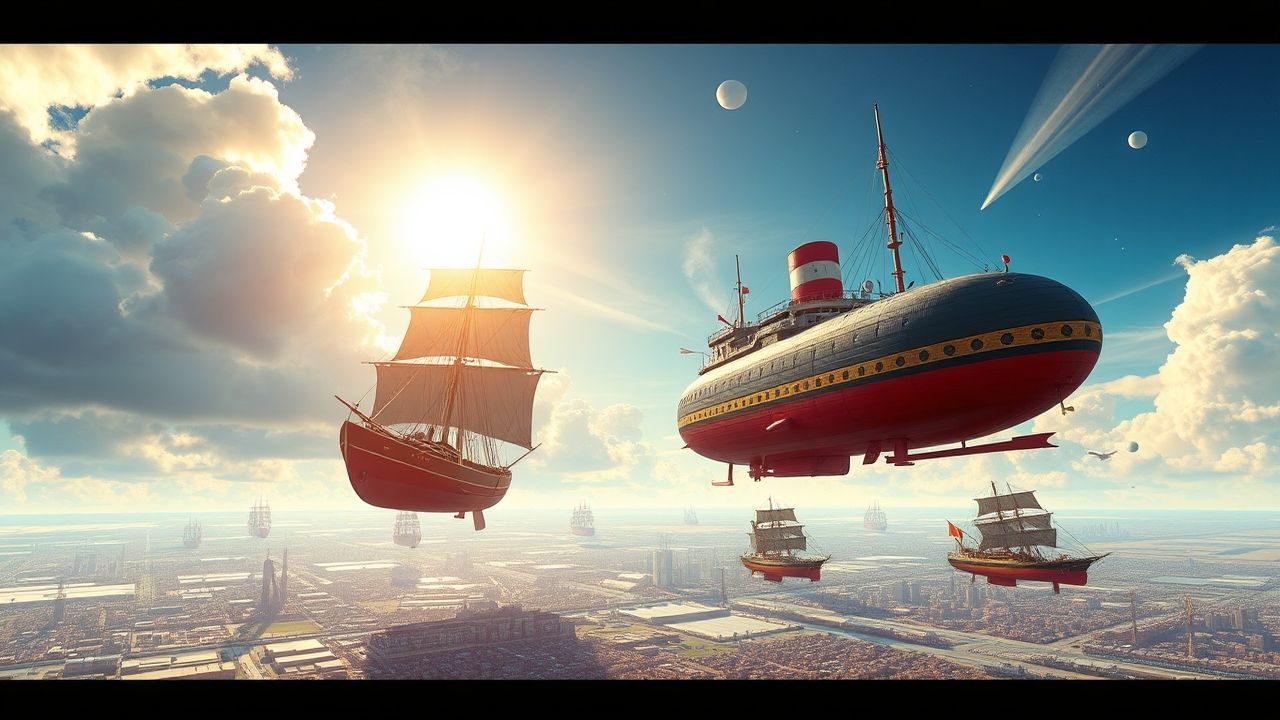 Clockwork Airship Fleet Victorian