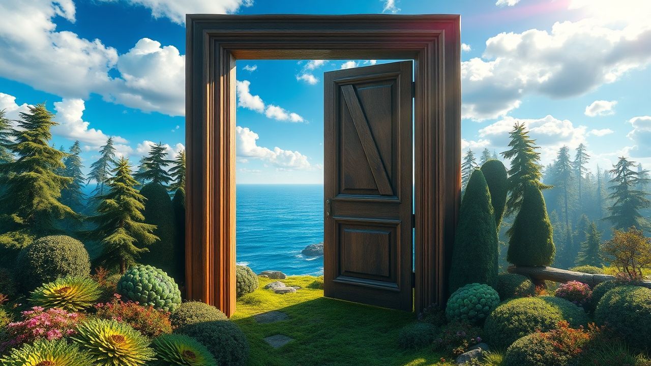 Infinite Door Ocean Opening