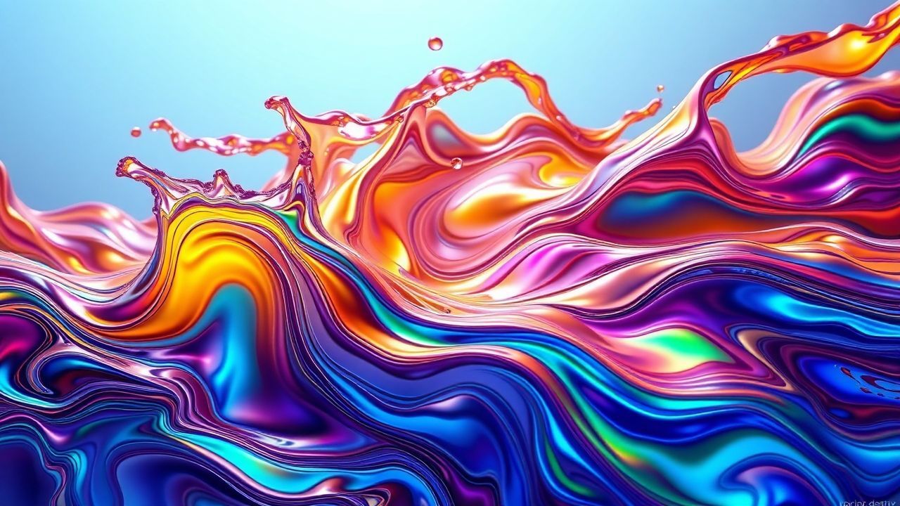 Infinite Fluid Simulation Metallic