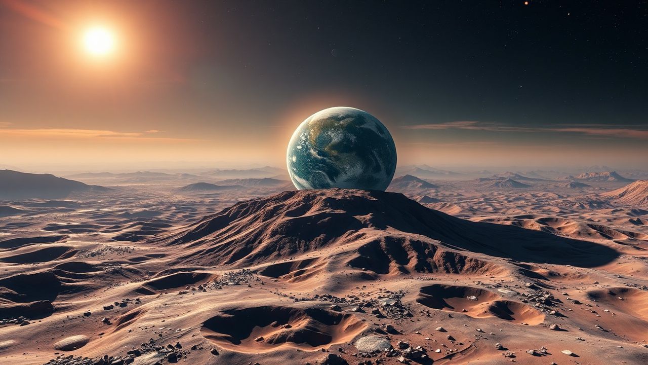 Vast Lunar Colony Earth