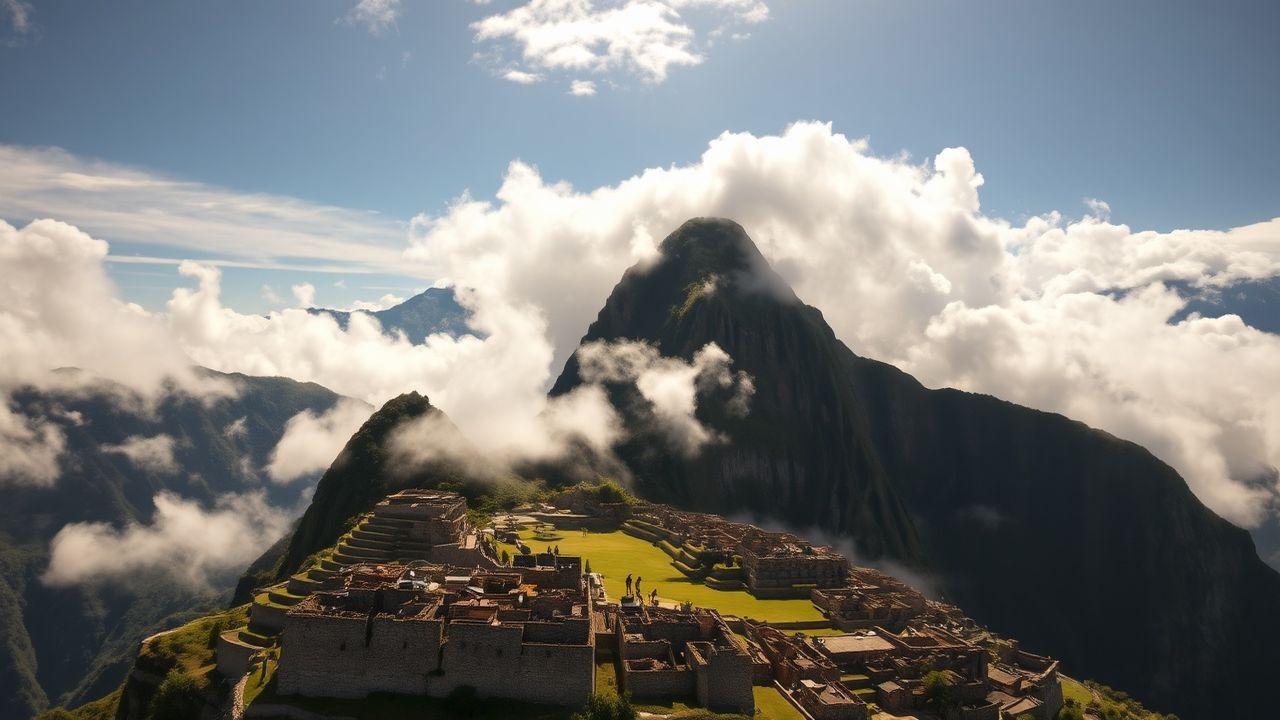 Overgrown Machu Picchu Picchu Clouds