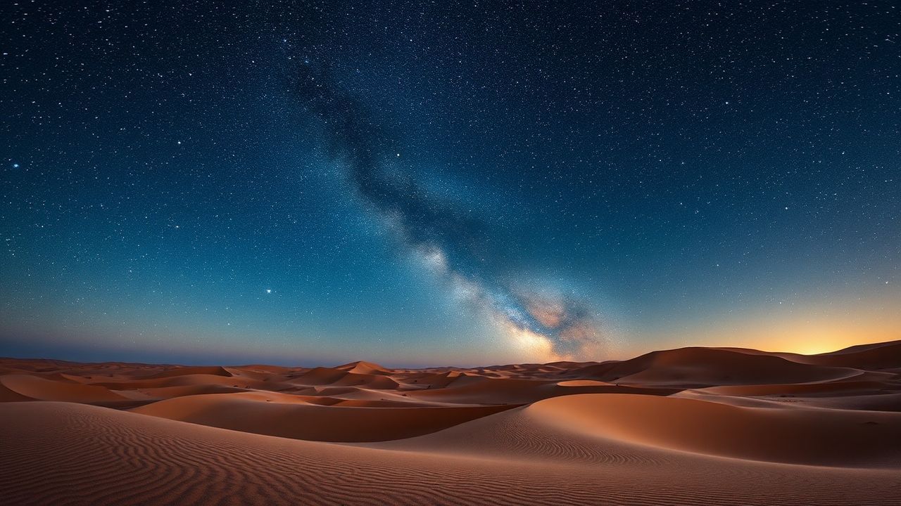 Wild Desert Milky Way by Night