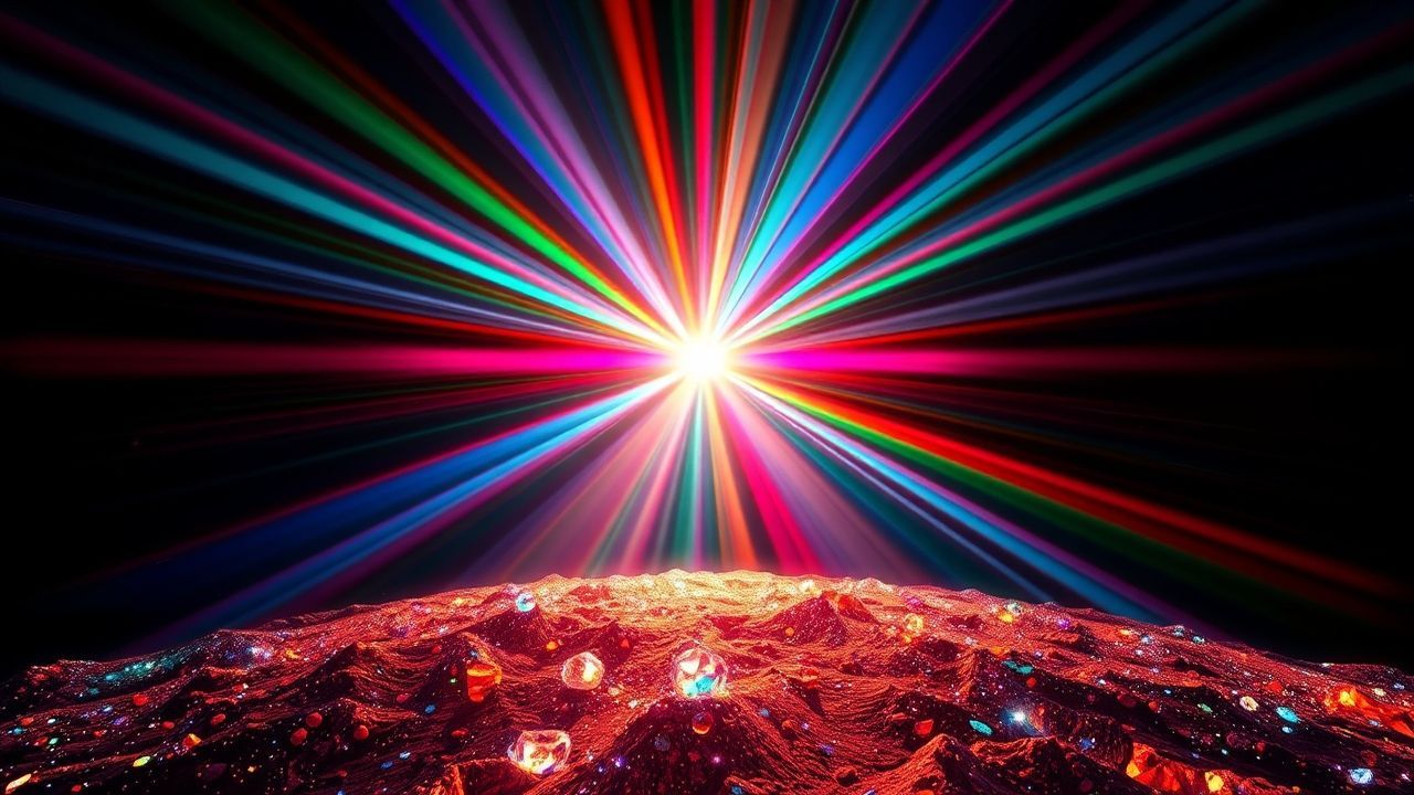 Infinite Prismatic Light Rainbow Crystal