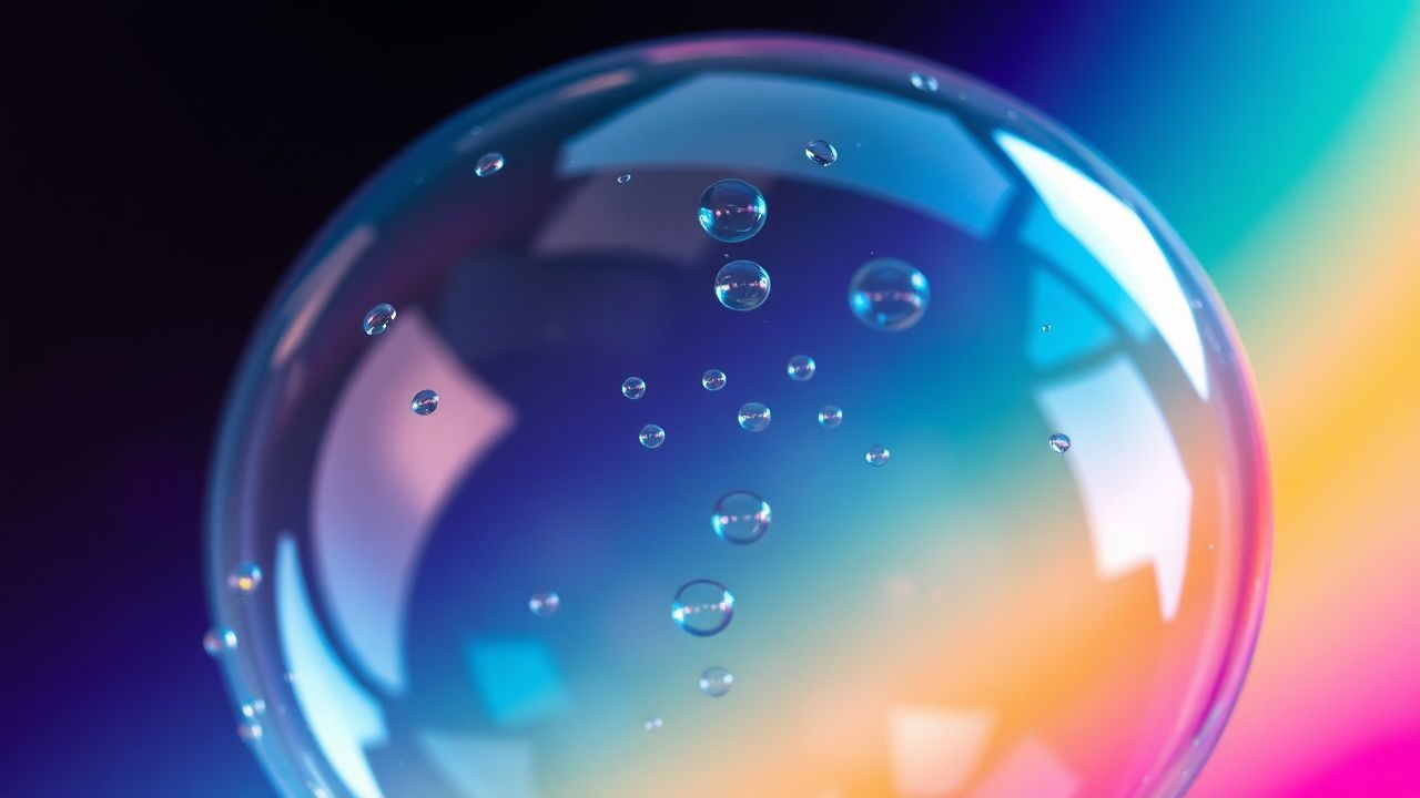 Prismatic Soap Bubble Interference