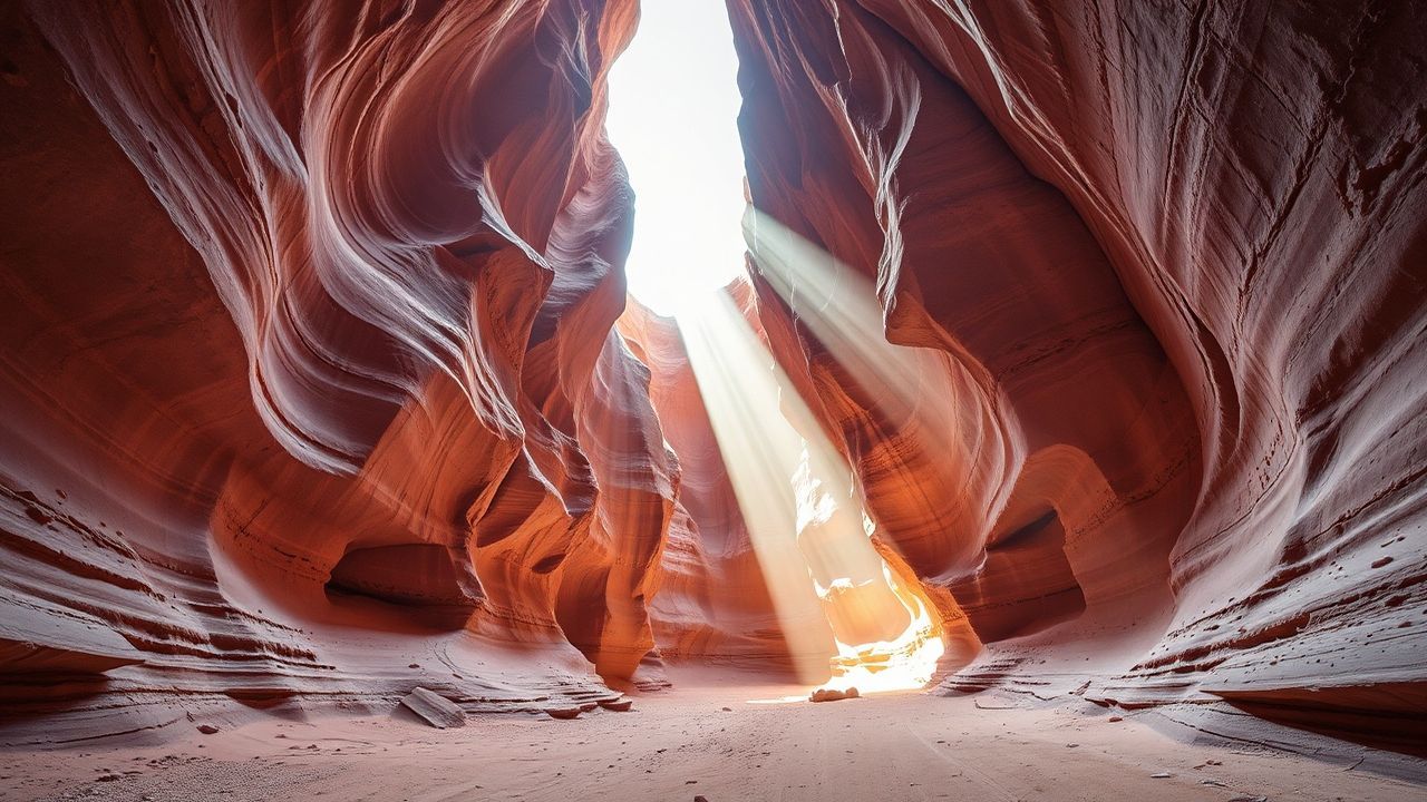 Glorious Slot Canyon Narrow Glow