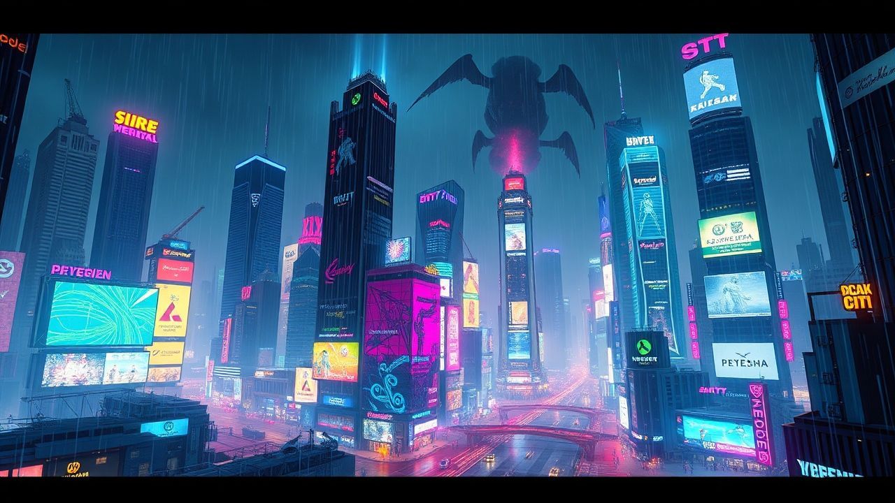 Chromatic Cyberpunk Megacity Endless Neon Dreams