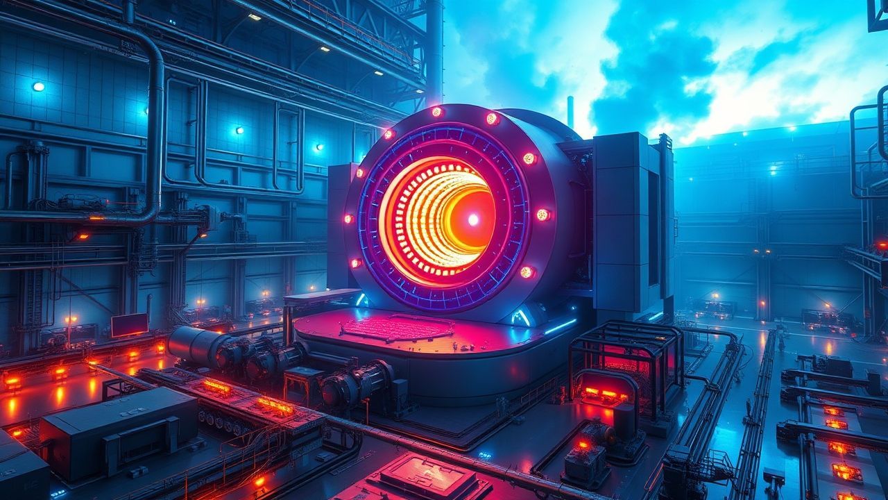 Futuristic Fusion Reactor Core Glow