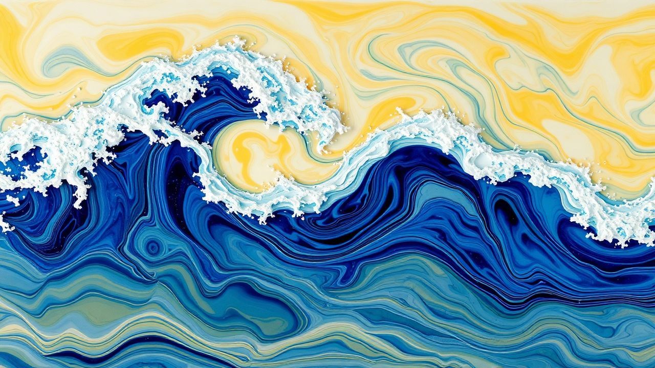 Dynamic Resin Art Ocean