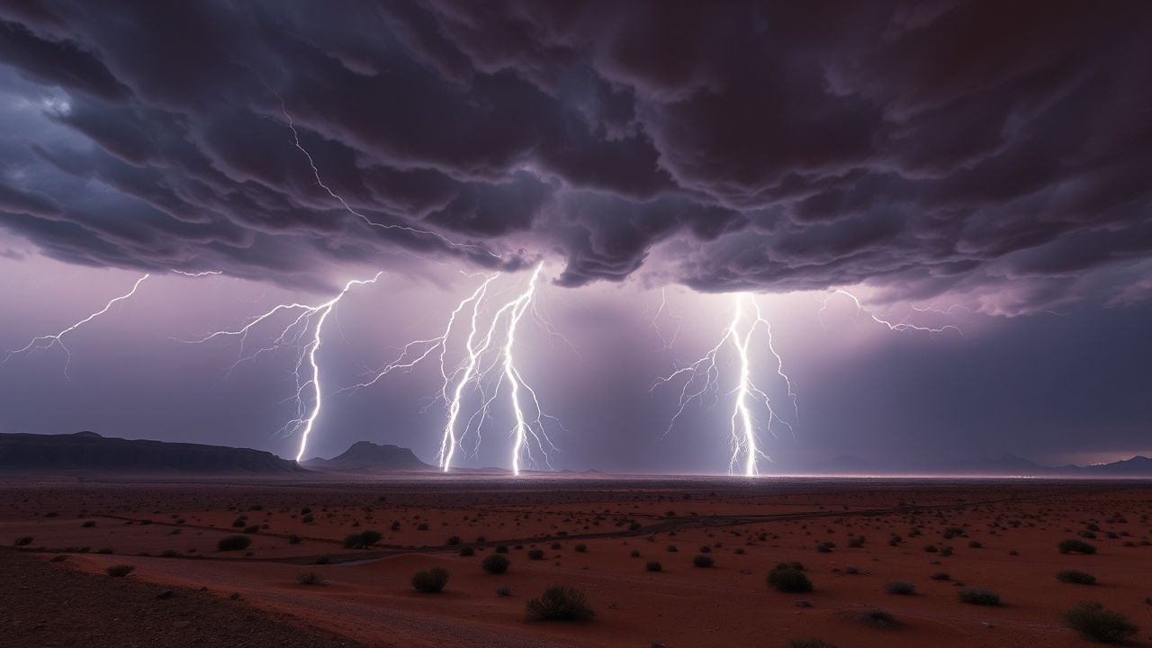 Enchanting Lightning Multiple Bolts Storm