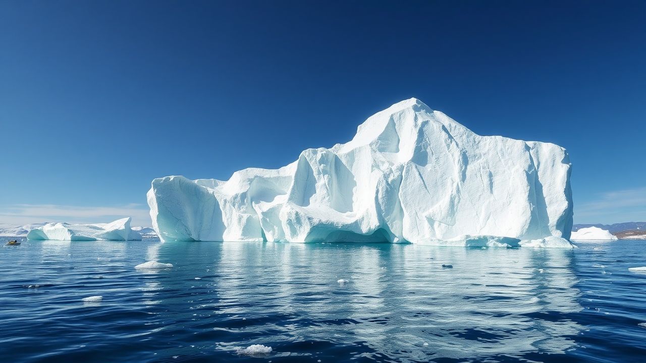 Lush Iceberg Sculpture Floating