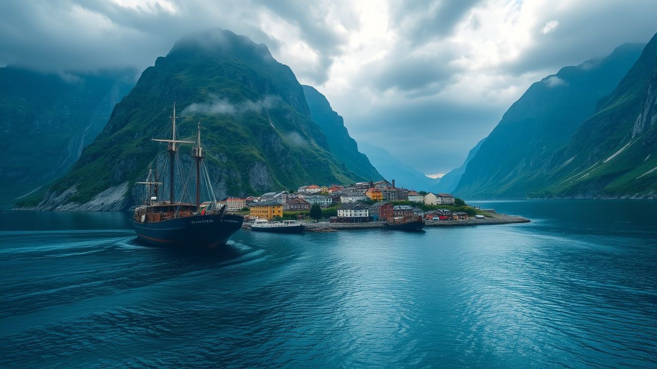 Majestic Norway Fjord Cliffs Drama