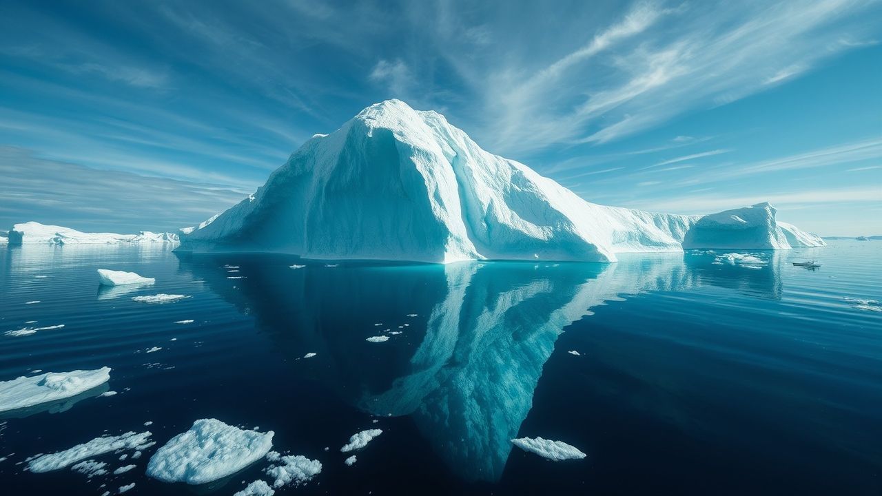 Glorious Iceberg Sculpture Floating