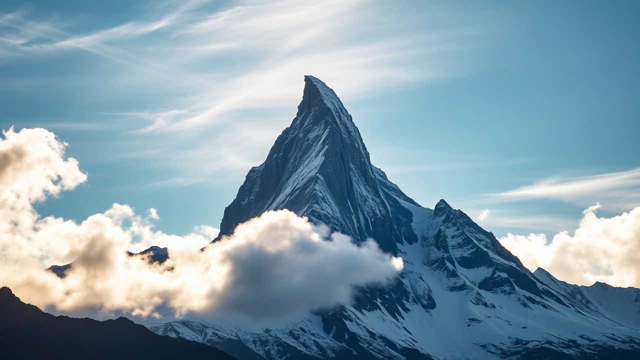 Ethereal Matterhorn Pyramid Peak Drama