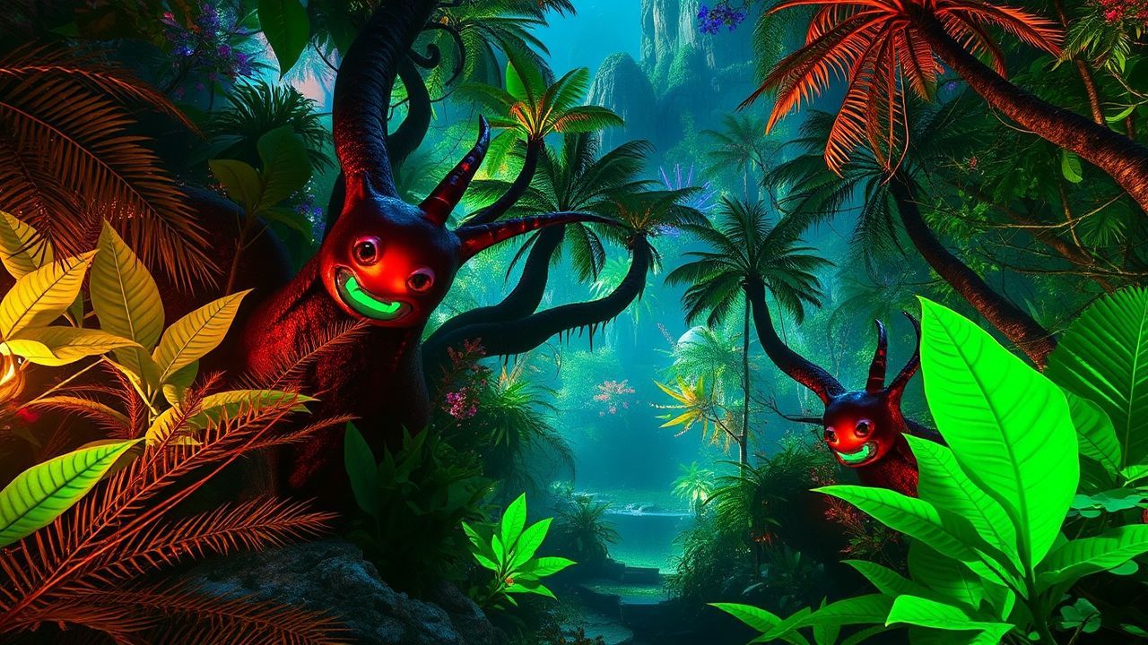 Colossal Alien Jungle Bioluminescent