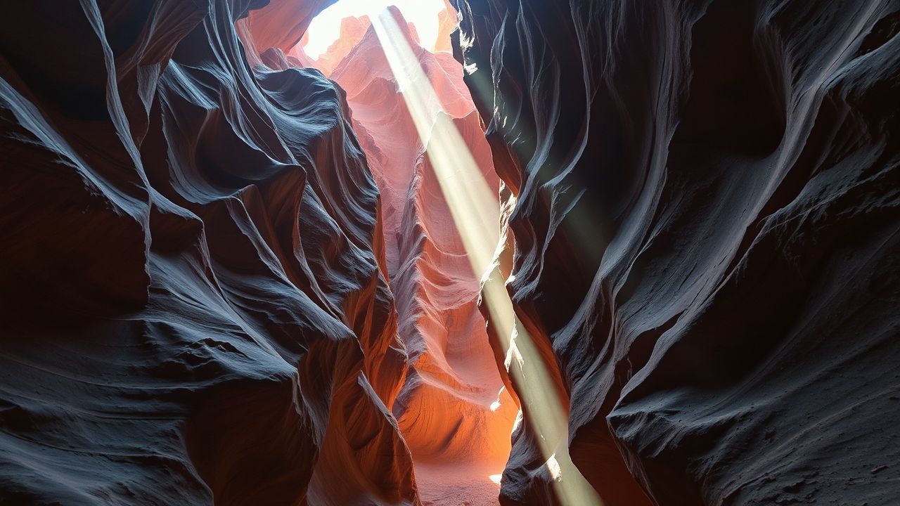 Radiant Slot Canyon Narrow Glow