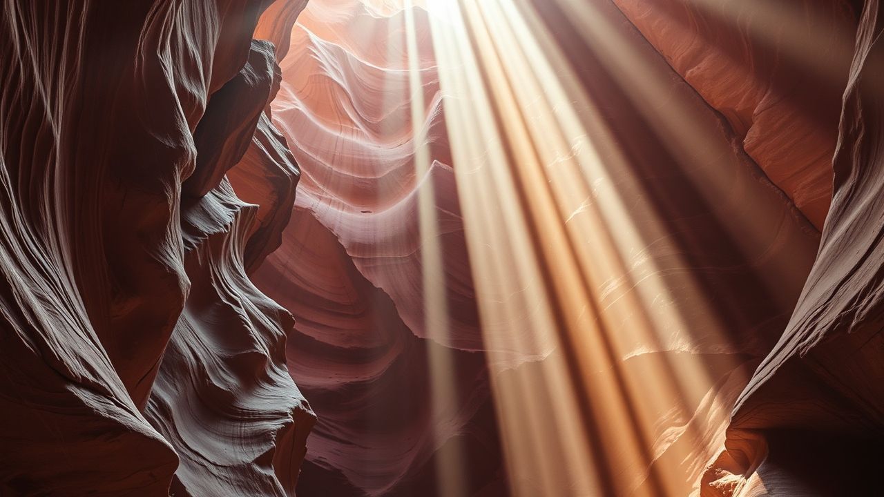 Golden Slot Canyon Narrow Glow