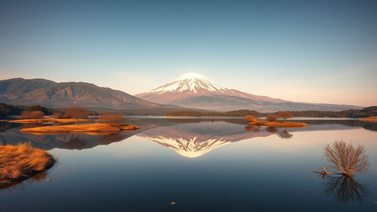 Zen Mt. Fuji Mount Lakes Reflections